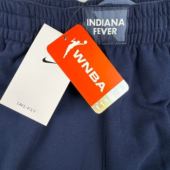 NIKE Indiana Fever WNBA Women's Basketball Shorts Loose Fit Size M Navy Blue NWT - Picture 12 of 12